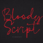 Bloody Script Font - Featured Image