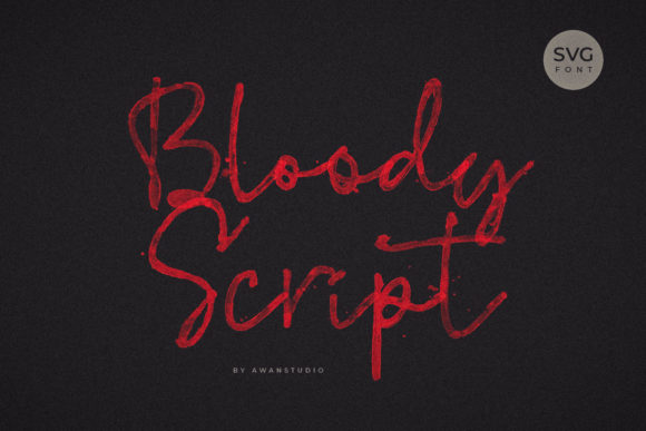 Bloody Script Font - Featured Image