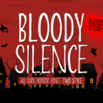 Bloody Silence Font - Featured Image