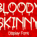 Bloody Skinny Font - Featured Image