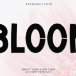 Bloom Font - Featured Image