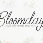 Bloomday Font - Featured Image