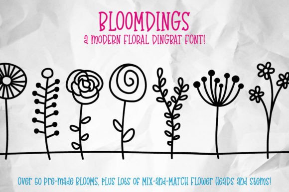 Bloomdings Font - Featured Image