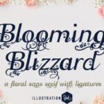 Blooming Blizzard Font - Featured Image
