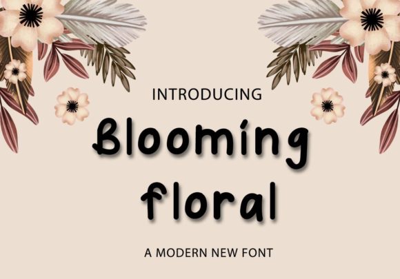 Blooming Floral Font - Featured Image