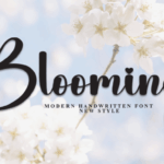 Blooming Font - Featured Image