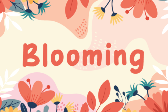 Blooming Font - Featured Image