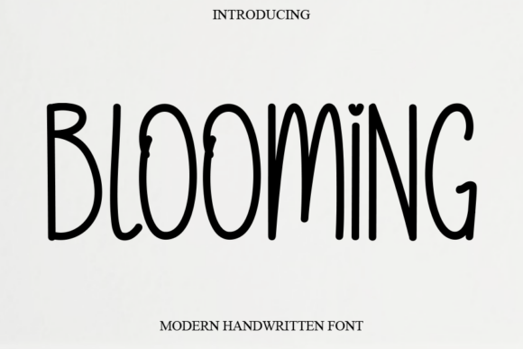 Blooming Font - Featured Image