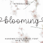 Blooming Font - Featured Image