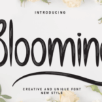 Blooming Font - Featured Image