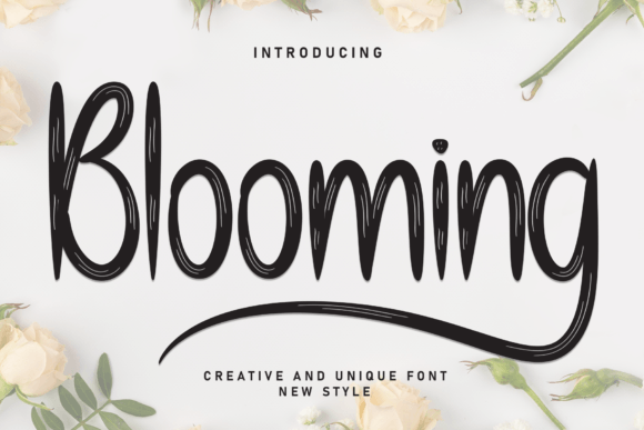Blooming Font - Featured Image