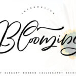 Blooming Font - Featured Image
