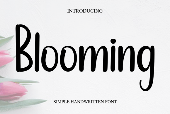 Blooming Font - Featured Image