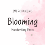 Blooming Font - Featured Image