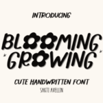 Blooming Growing Font - Featured Image