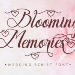 Blooming Memories Font - Featured Image