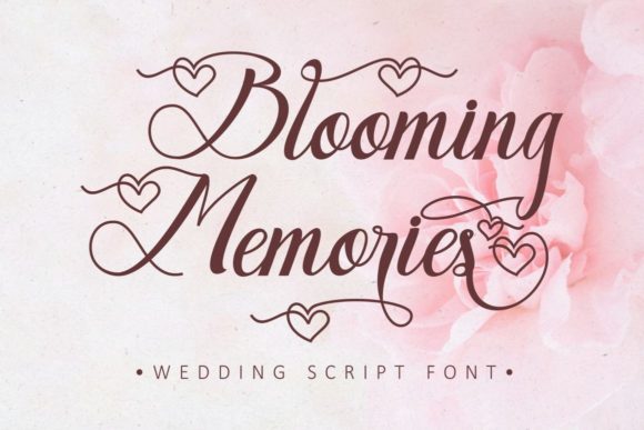 Blooming Memories Font - Featured Image