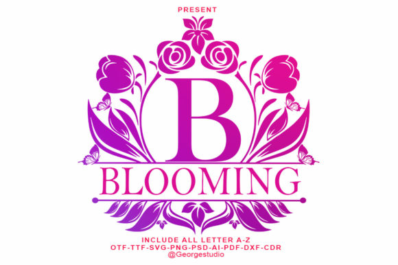 Blooming Monogram Font - Featured Image