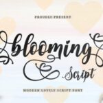 Blooming  Font - Featured Image