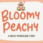 Bloomy Peachy Font - Featured Image
