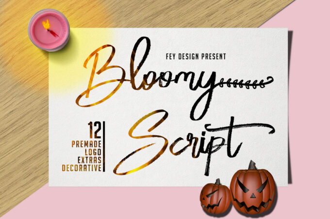 Bloomy Script Font - Featured Image