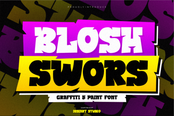 Blosh Swors Font - Featured Image