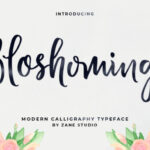 Bloshoming Font - Featured Image