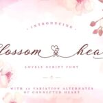 Blossom Heart Font - Featured Image
