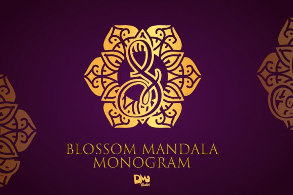 Blossom Mandala Monogram Font - Featured Image