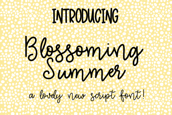 Blossoming Summer Font - Featured Image