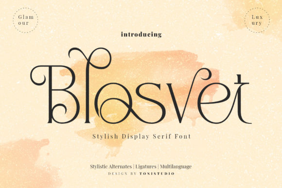 Blosvet Font - Featured Image