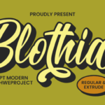 Blothia Font - Featured Image