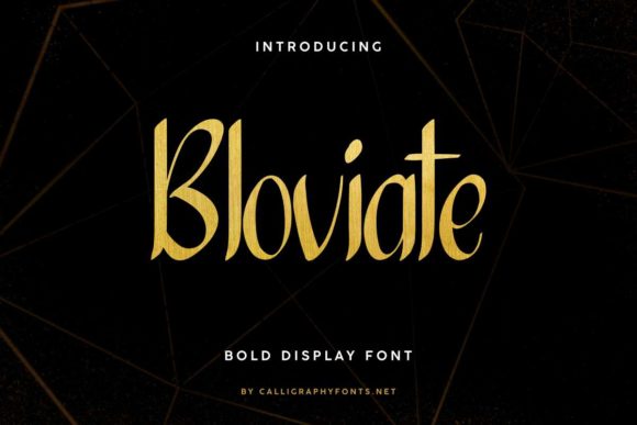 Bloviate Font - Featured Image