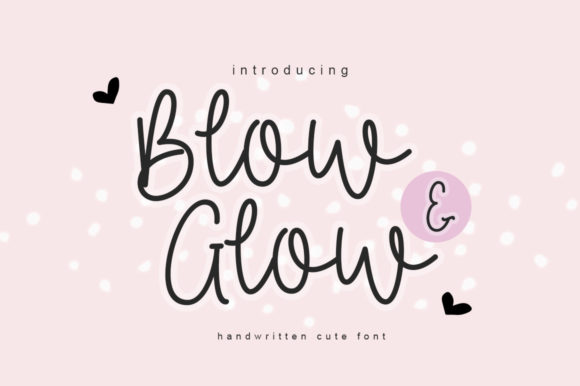 Blow & Glow Font - Featured Image