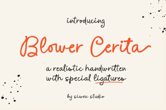 Blower Cerita Font - Featured Image