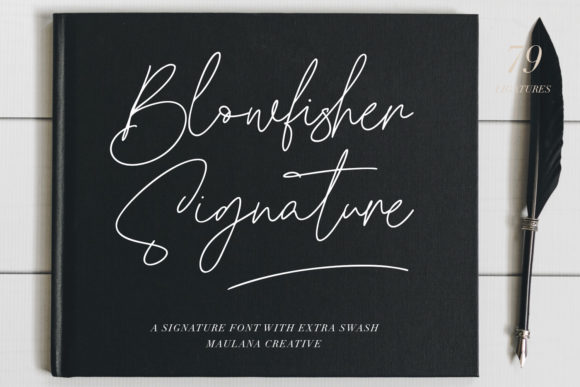 Blowfisher Signature Font - Featured Image