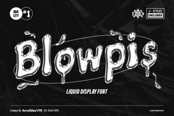 Blowpis Font - Featured Image