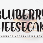 Bluberry Cheesecake Font - Featured Image