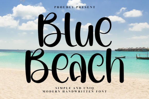 Blue Beach Font - Featured Image