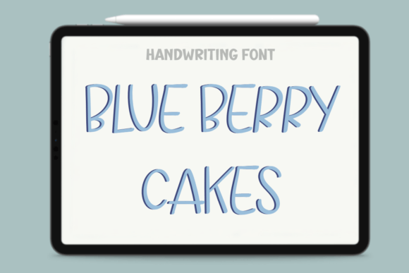 Blue Berry Cakes Font - Featured Image