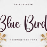 Blue Birds Font - Featured Image