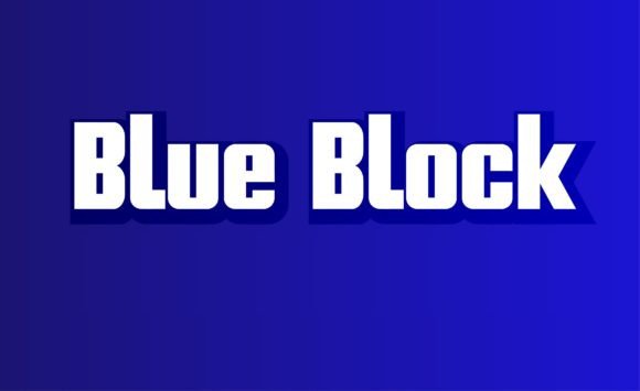 Blue Block Font - Featured Image