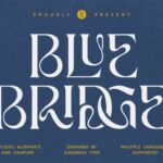 Blue Bridge Font - Featured Image