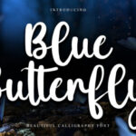 Blue Butterfly Font - Featured Image
