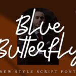 Blue Butterfly Font - Featured Image