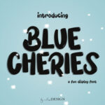 Blue Cheries Font - Featured Image