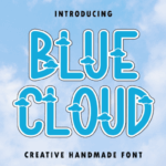 Blue Cloud Font - Featured Image