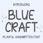 Blue Craft Font - Featured Image