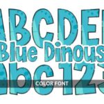 Blue Dinous Font - Featured Image