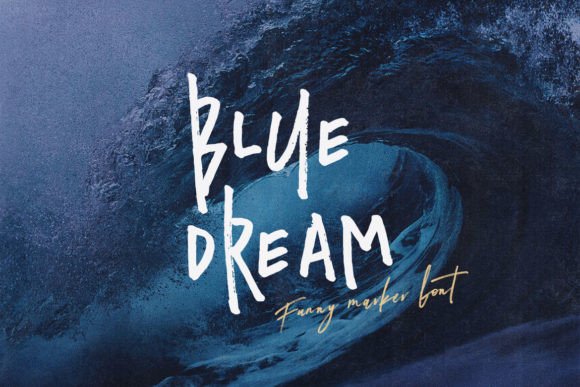 Blue Dream Font - Featured Image